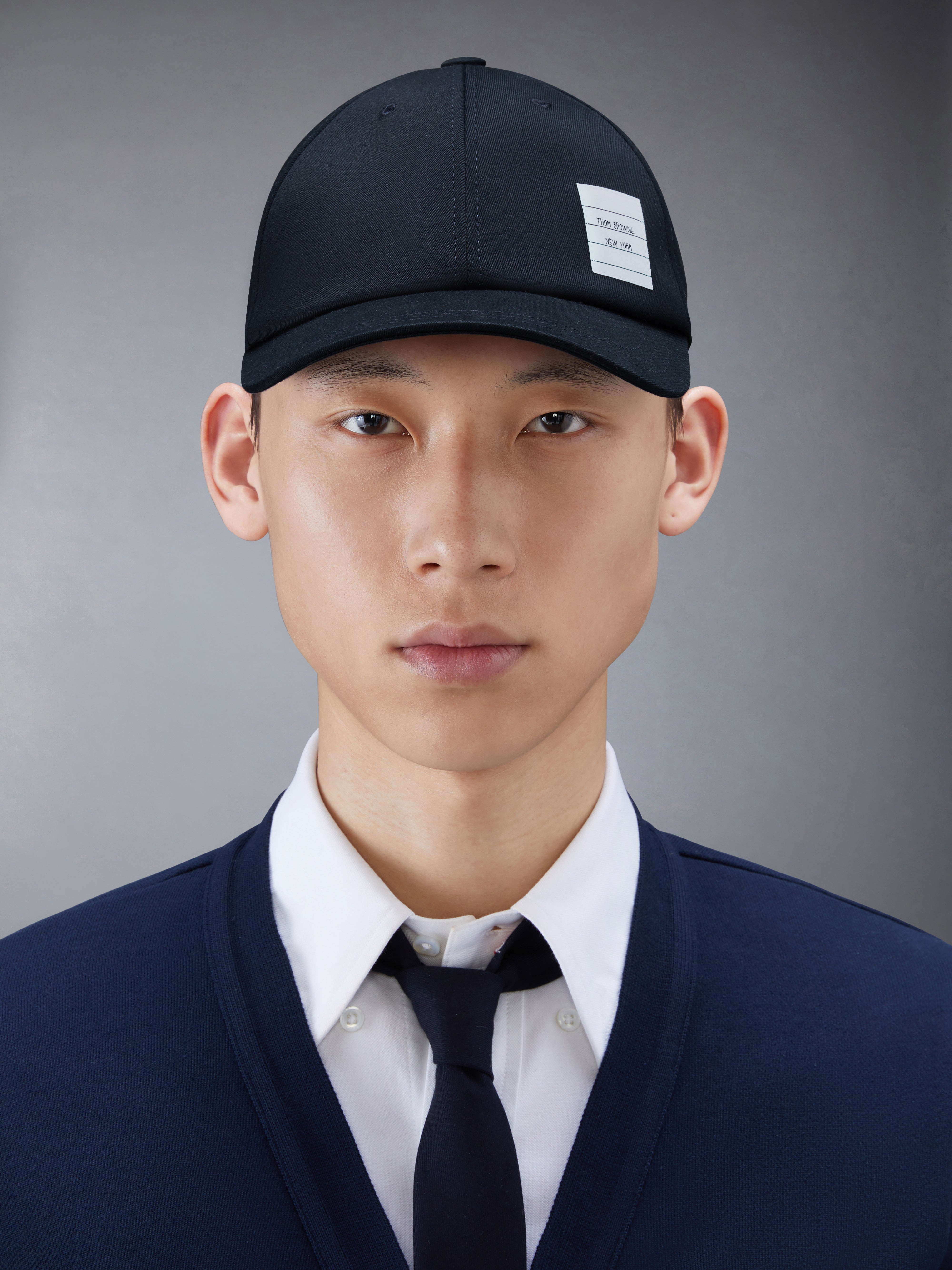 Navy Cotton Twill Baseball Cap - 4