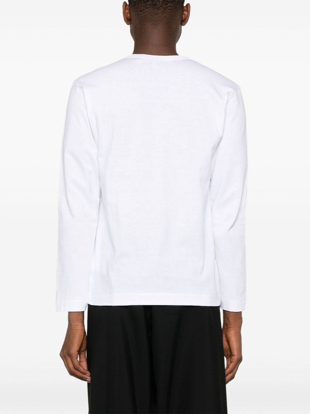 heart-patch cotton T-shirt - 4