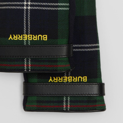 Burberry Check Wool and Cashmere Blend Gloves outlook