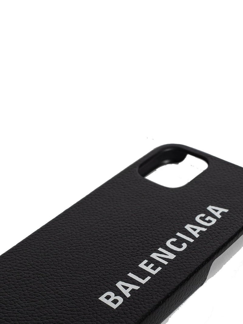BALENCIAGA Logo Cash Card iPhone 12 Case Black 2