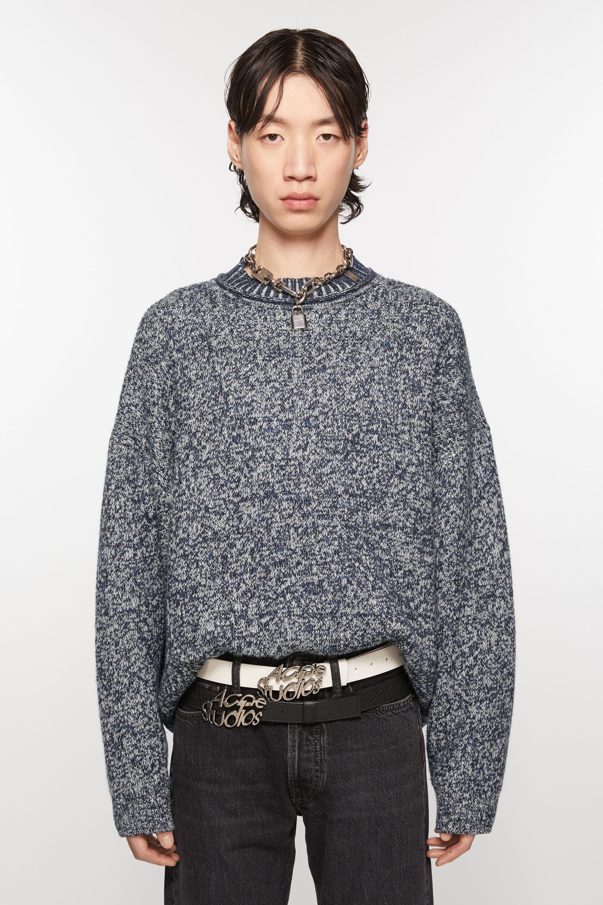 Jacquard jumper - Blackbird blue/multi - 2