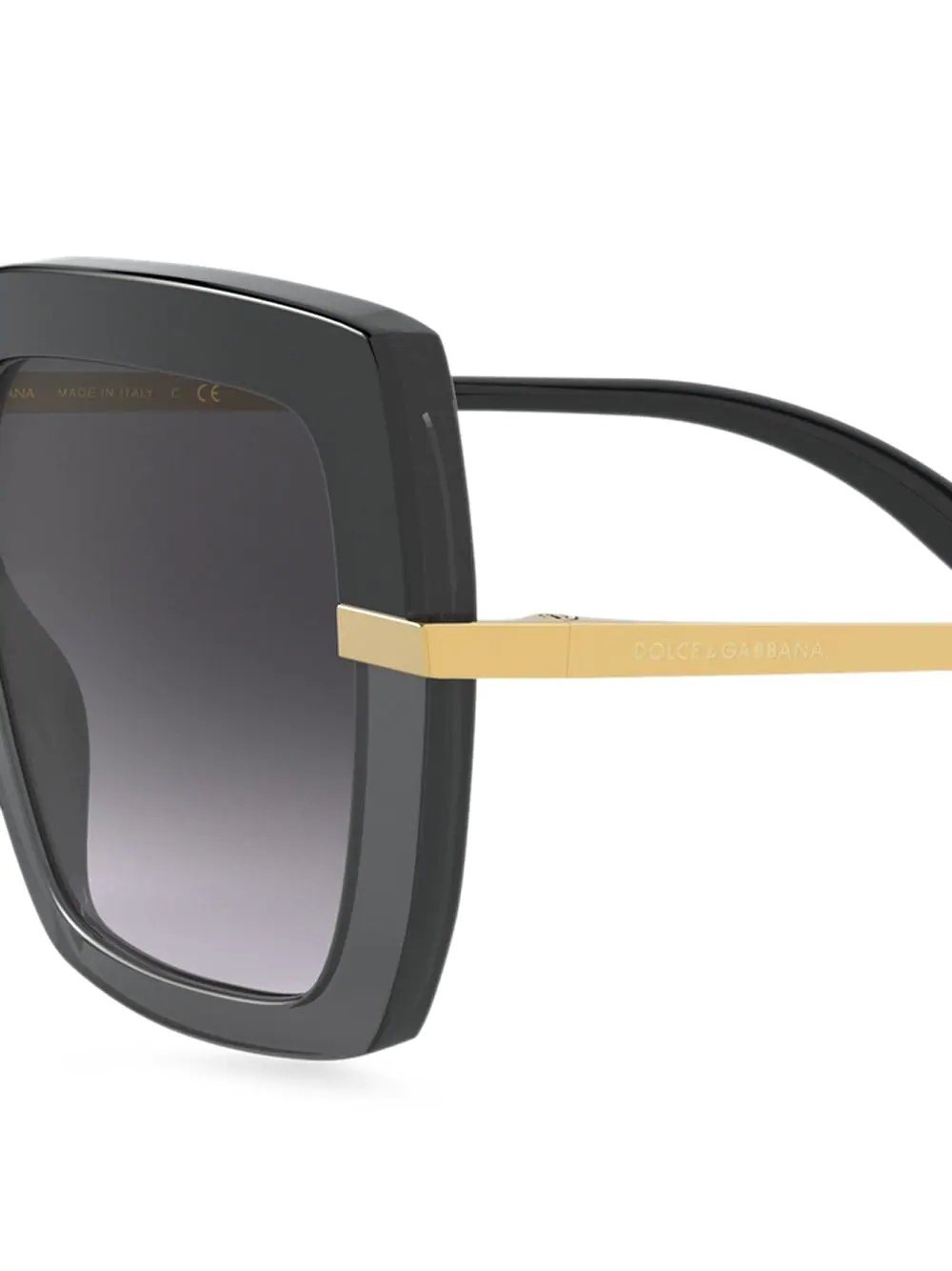 Half Print oversize-frame sunglasses - 3