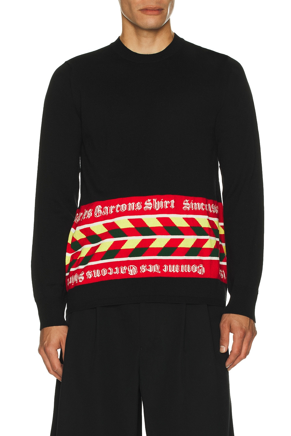 Intarsia Pullover Sweater - 3