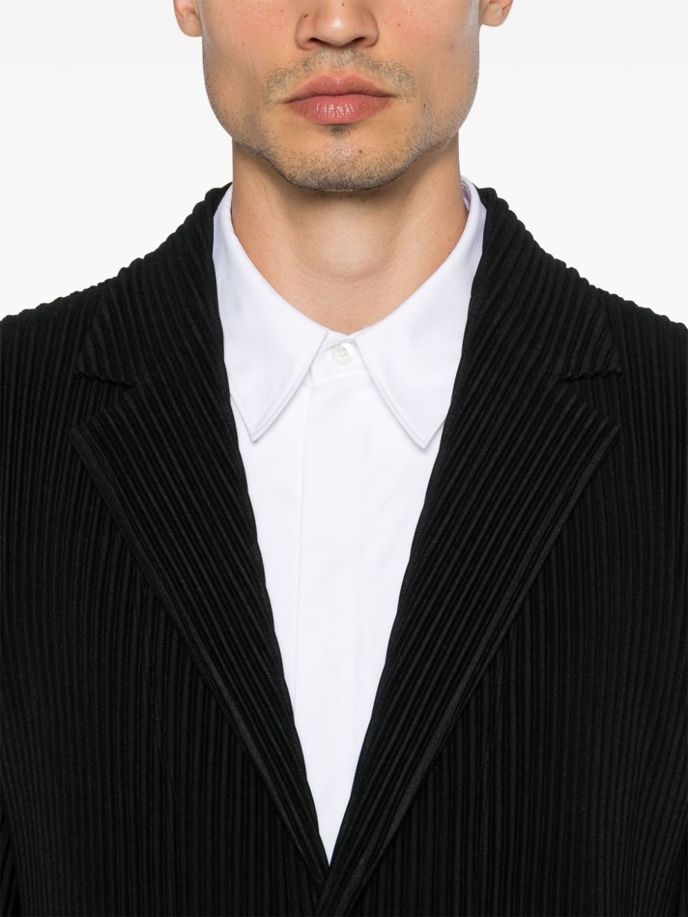 plissé blazer - 5