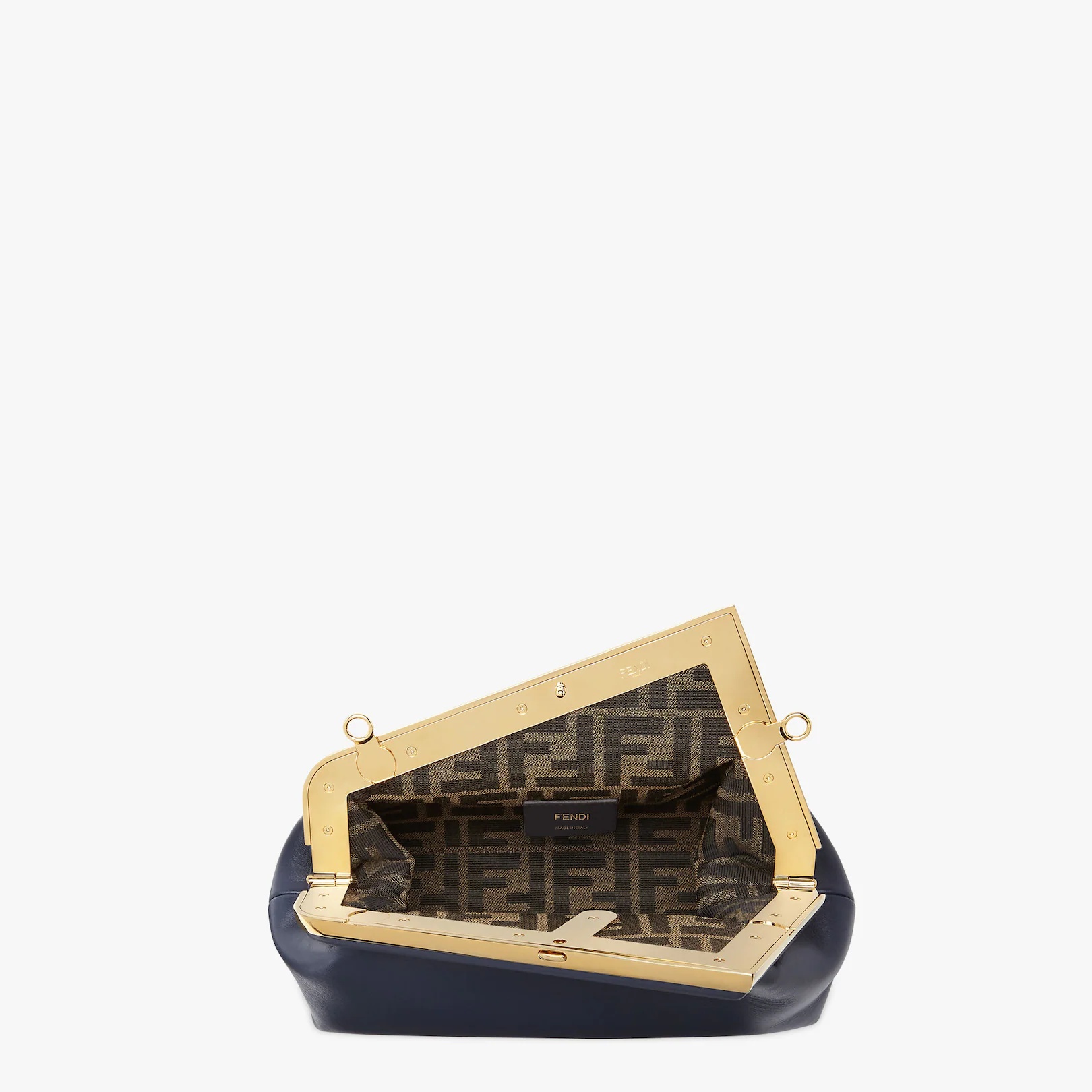 Dark blue leather bag - 4