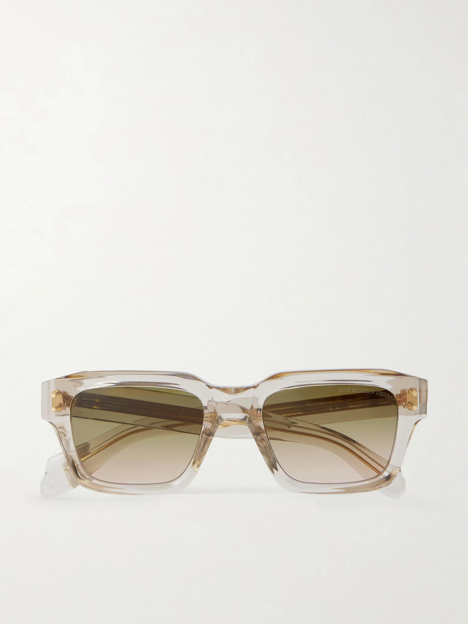 1432 Square-Frame Acetate Sunglasses Clear - 1