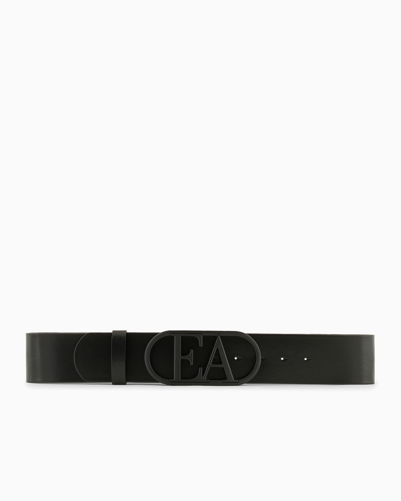 Leather waist belt with EA buckle - 3