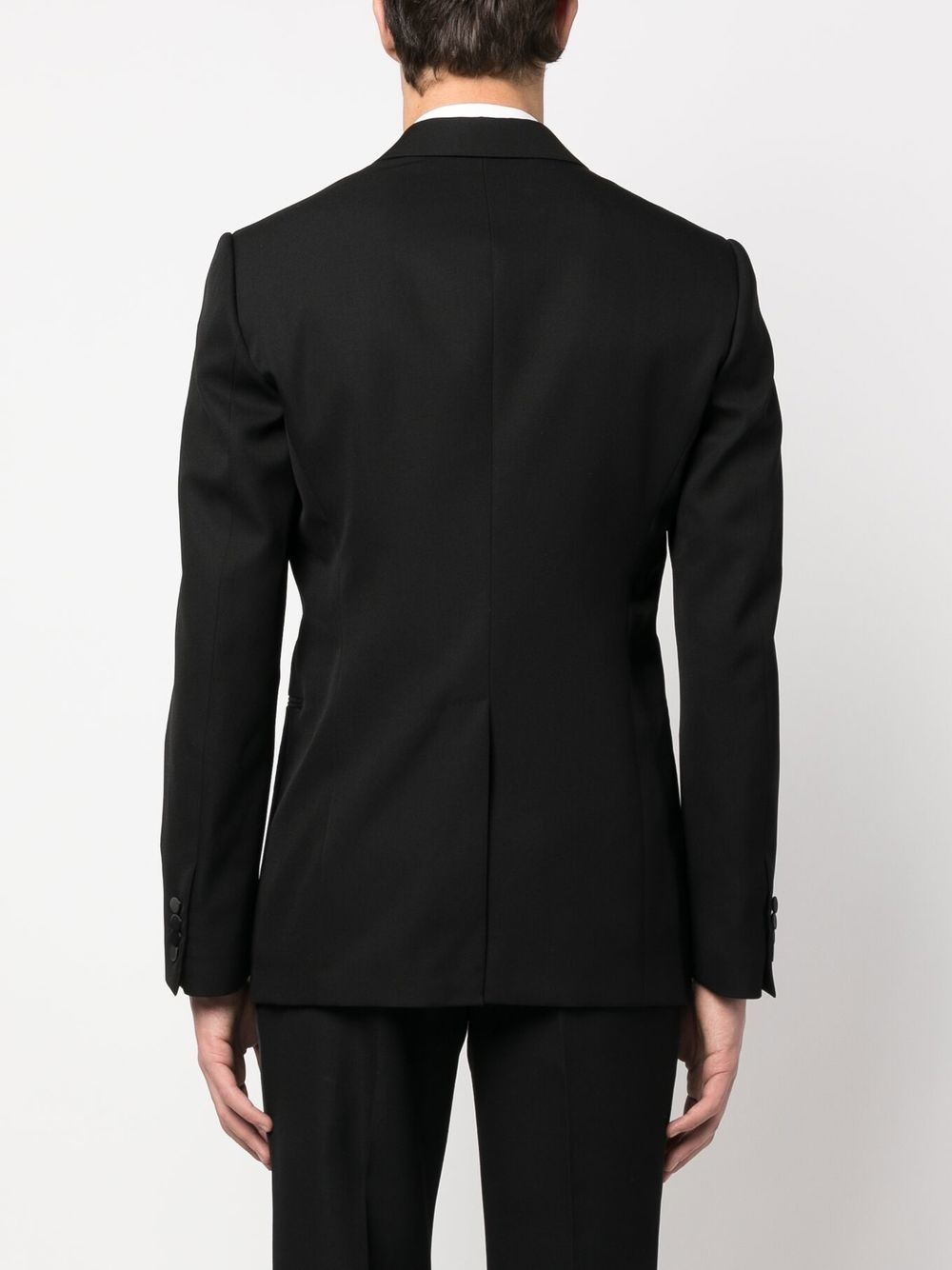 double-breasted wool dinner jacket - 4