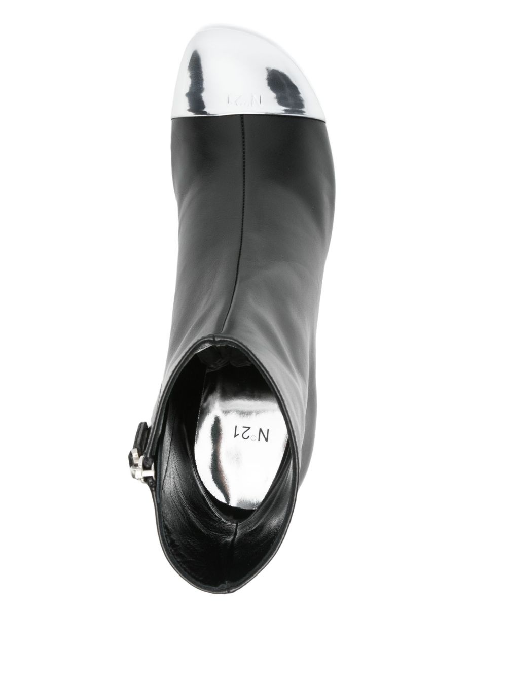 60mm leather boots - 4