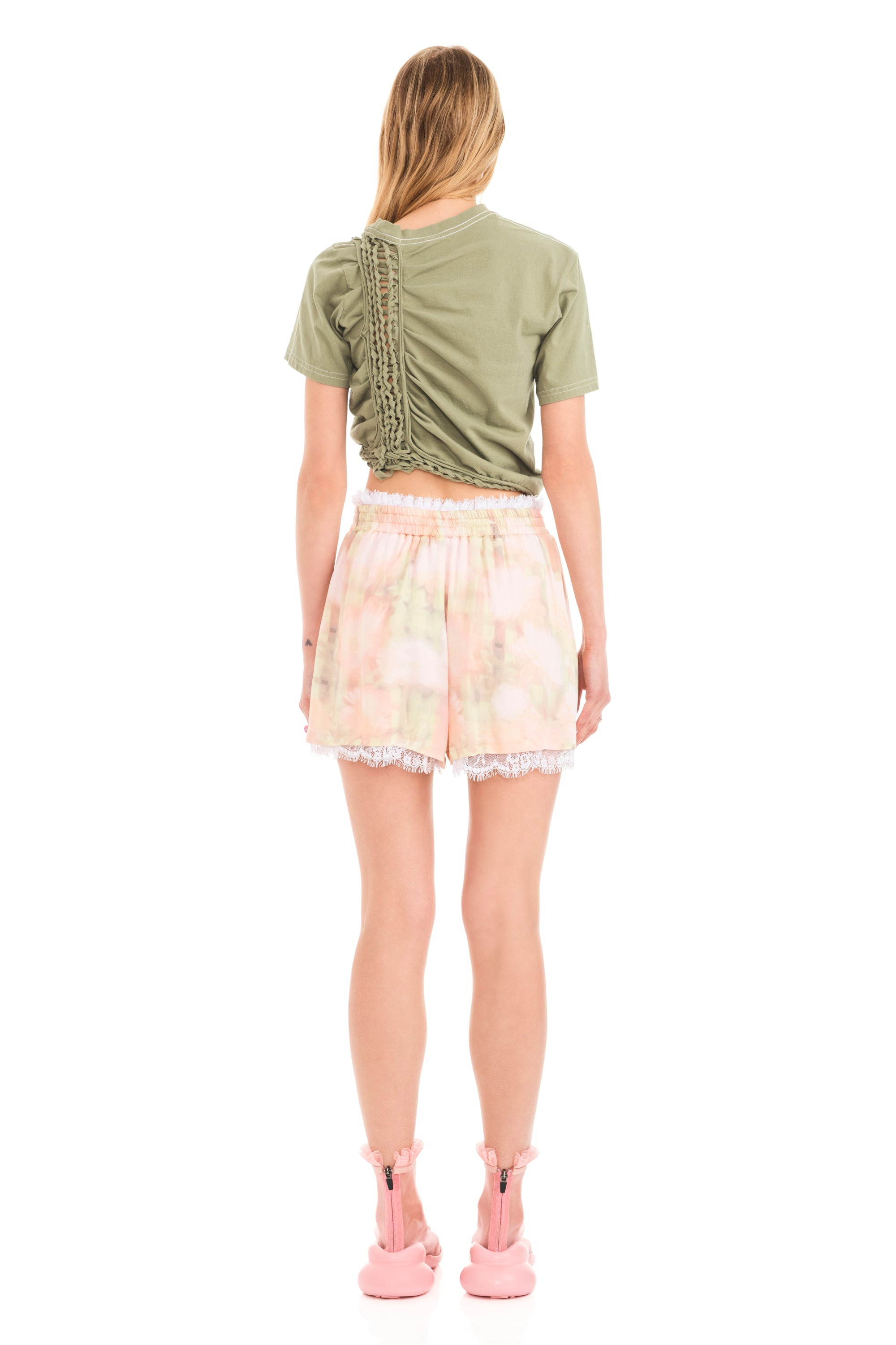 WASHED DAISY PLAID MINI BOXER - 5