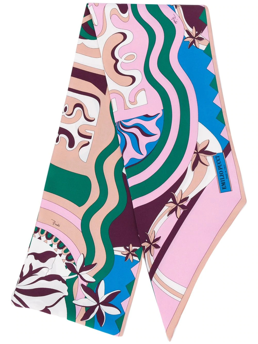 psychedelic patterned scarf - 1