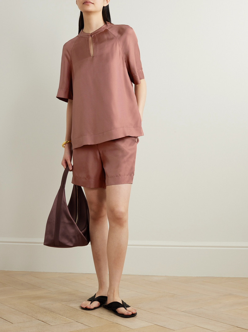 Loulou de Saison Zeus Silk-twill Blouse outlook