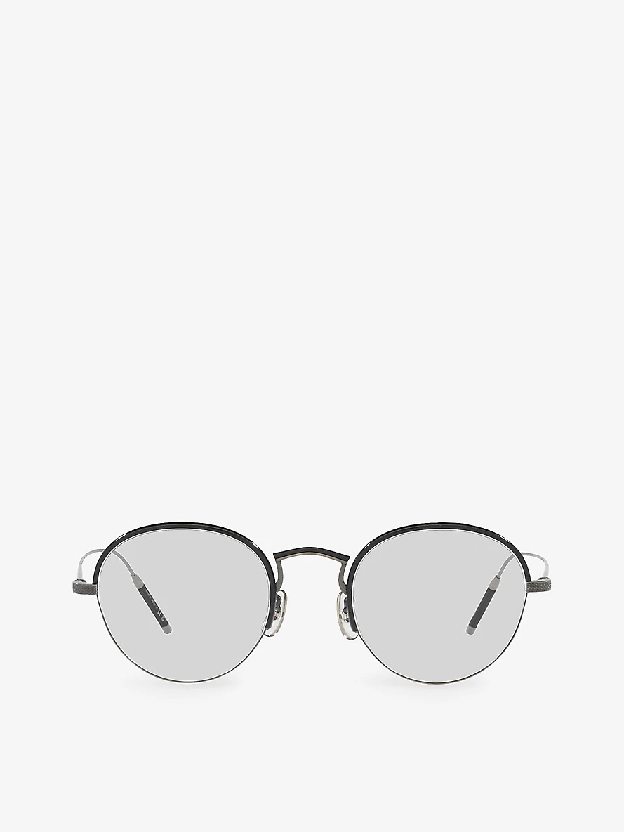 OV5456SU Gregory Peck round-frame metal glasses - 1