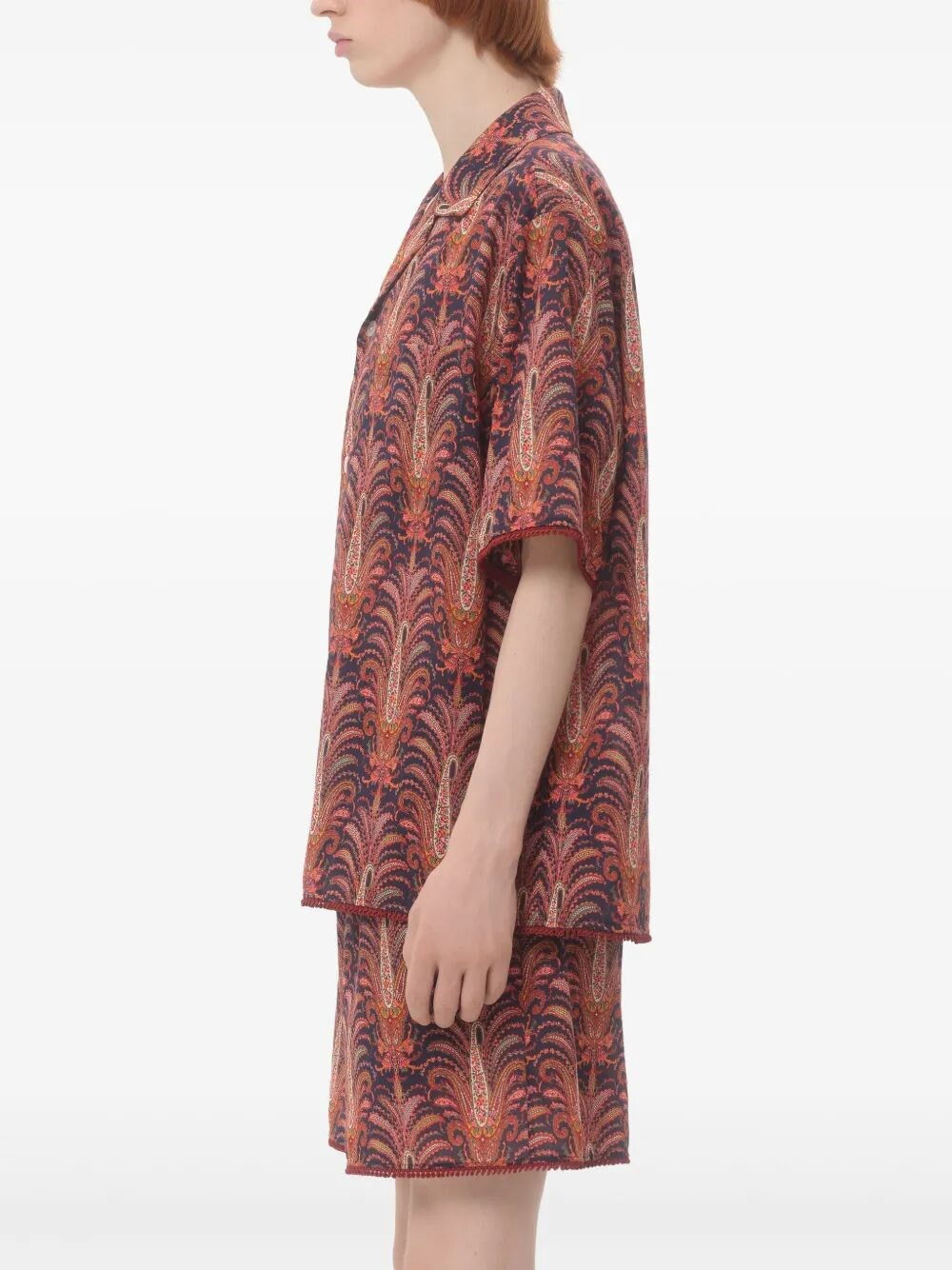 `Voyage Imaginaire` Bowling Shirt - 4
