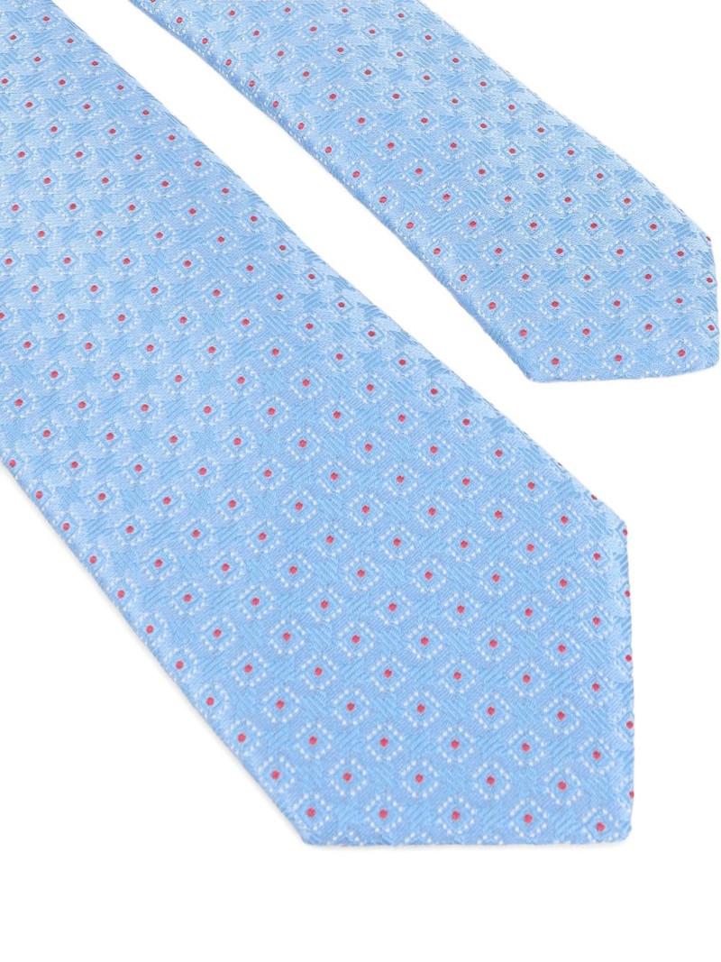 Canali patterned silk tie outlook