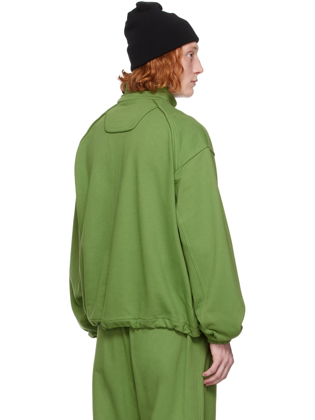Green Quarter-Zip Sweater - 3
