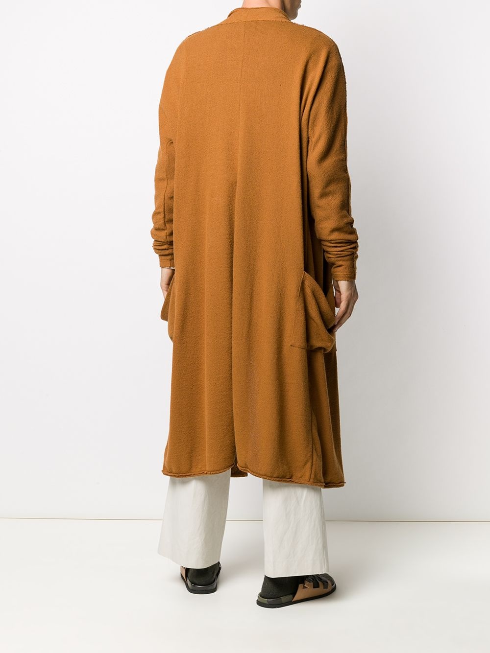 jersey long oversize cardigan - 4