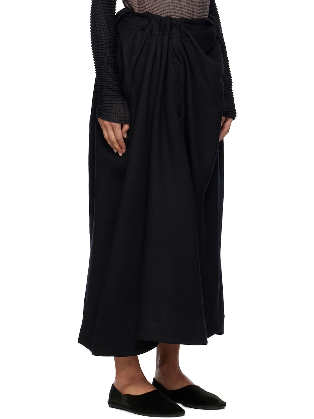 Black Entwine Maxi Skirt - 2