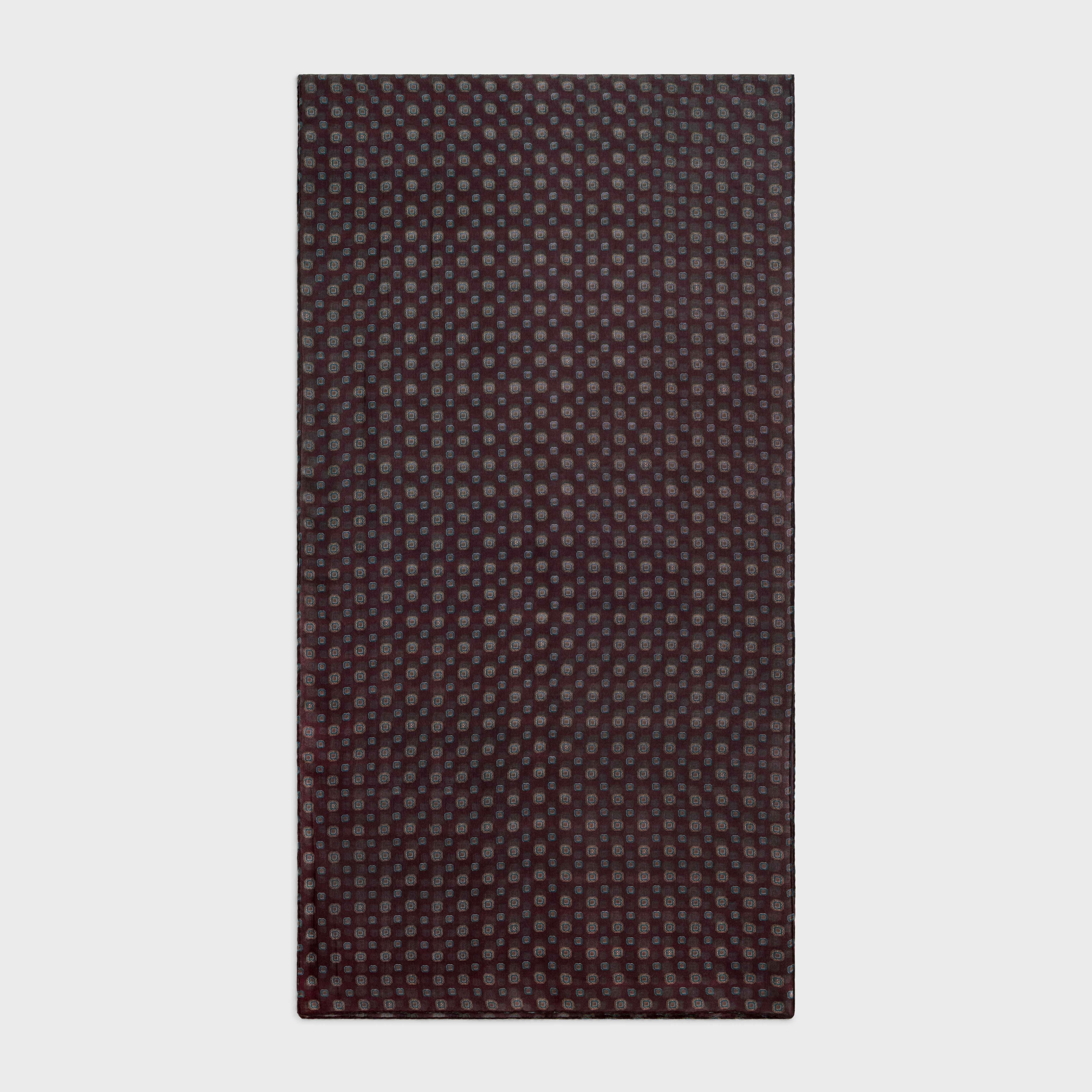 STOLE IN BISCOTTO-PRINT CASHMERE MUSLIN - 1