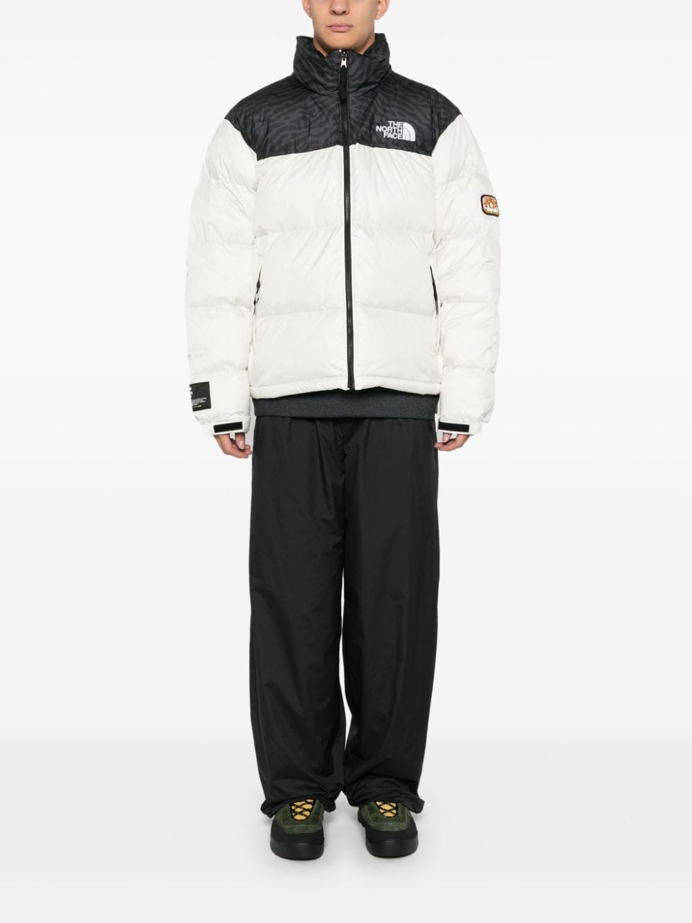 colourblock puffer jacket - 2