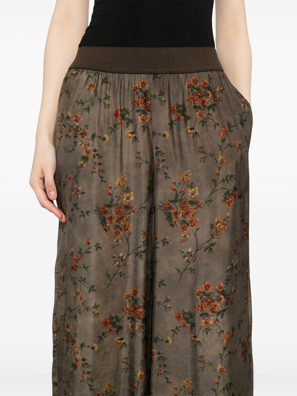 floral-print trousers - 5