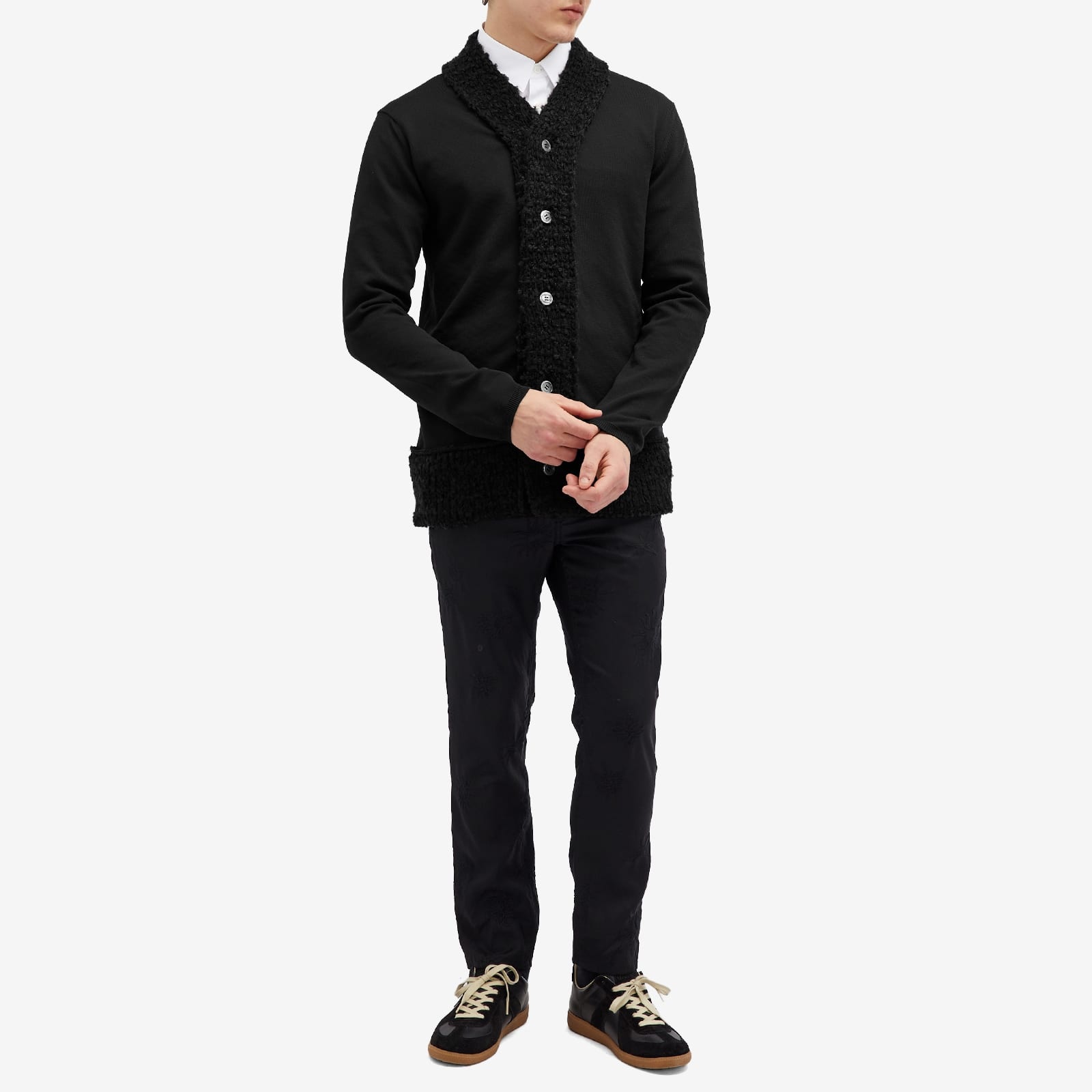 Comme des Garçons Homme Plus Poly Wool Panel Cardigan - 4