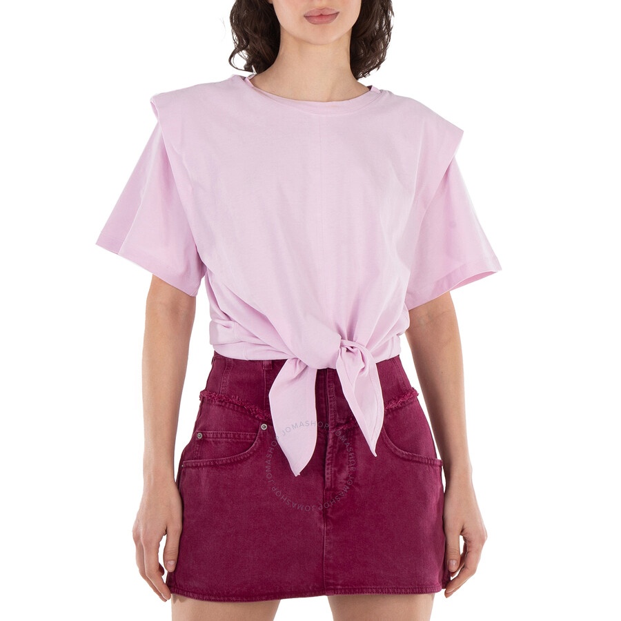 Isabel Marant Etoile Zelikia Gathered Cotton T-Shirt - 3