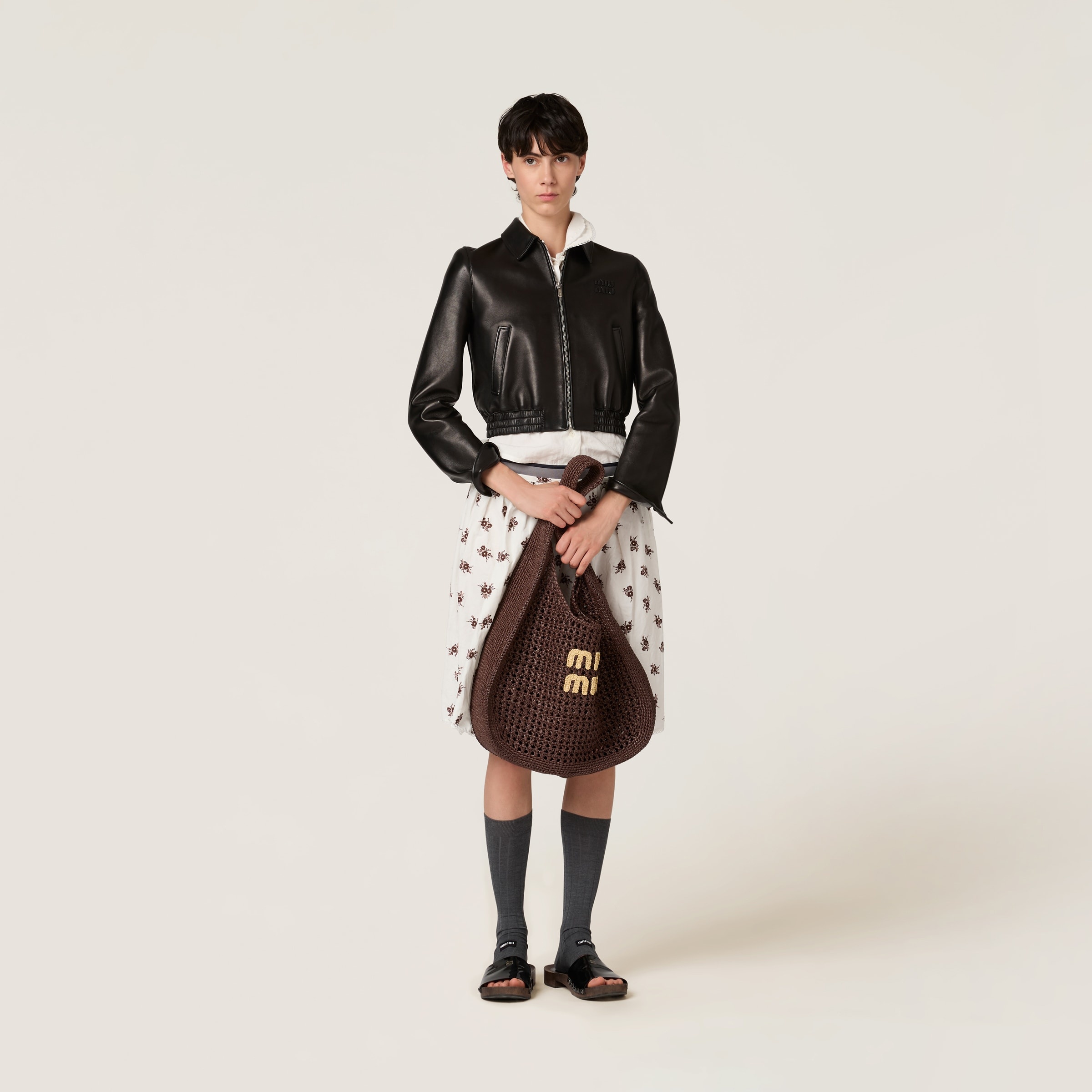 Raffia-effect woven hobo bag - 2