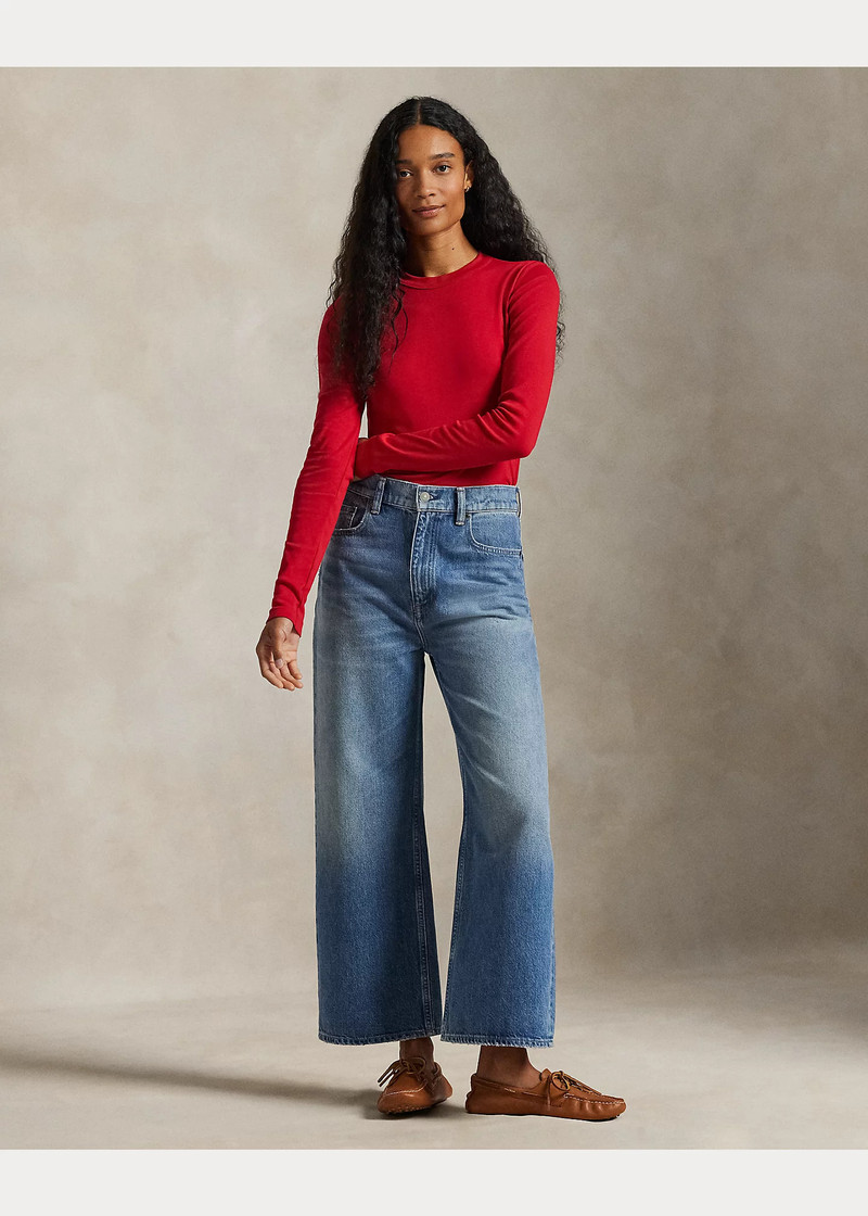 Slim Fit Cotton Long-Sleeve Tee 3