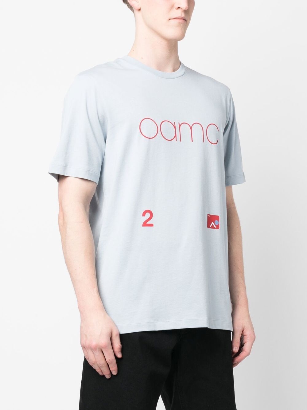 logo-print cotton T-shirt - 3