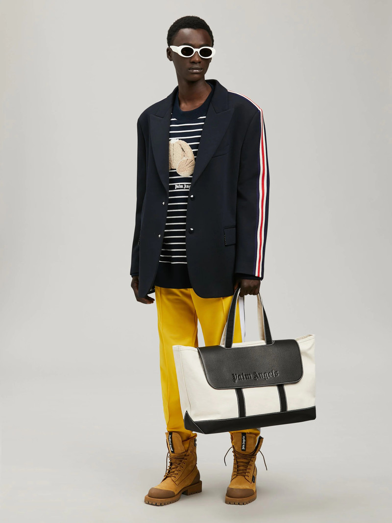 Palm Angels STRIPED BEAR SWEATSHIRT outlook