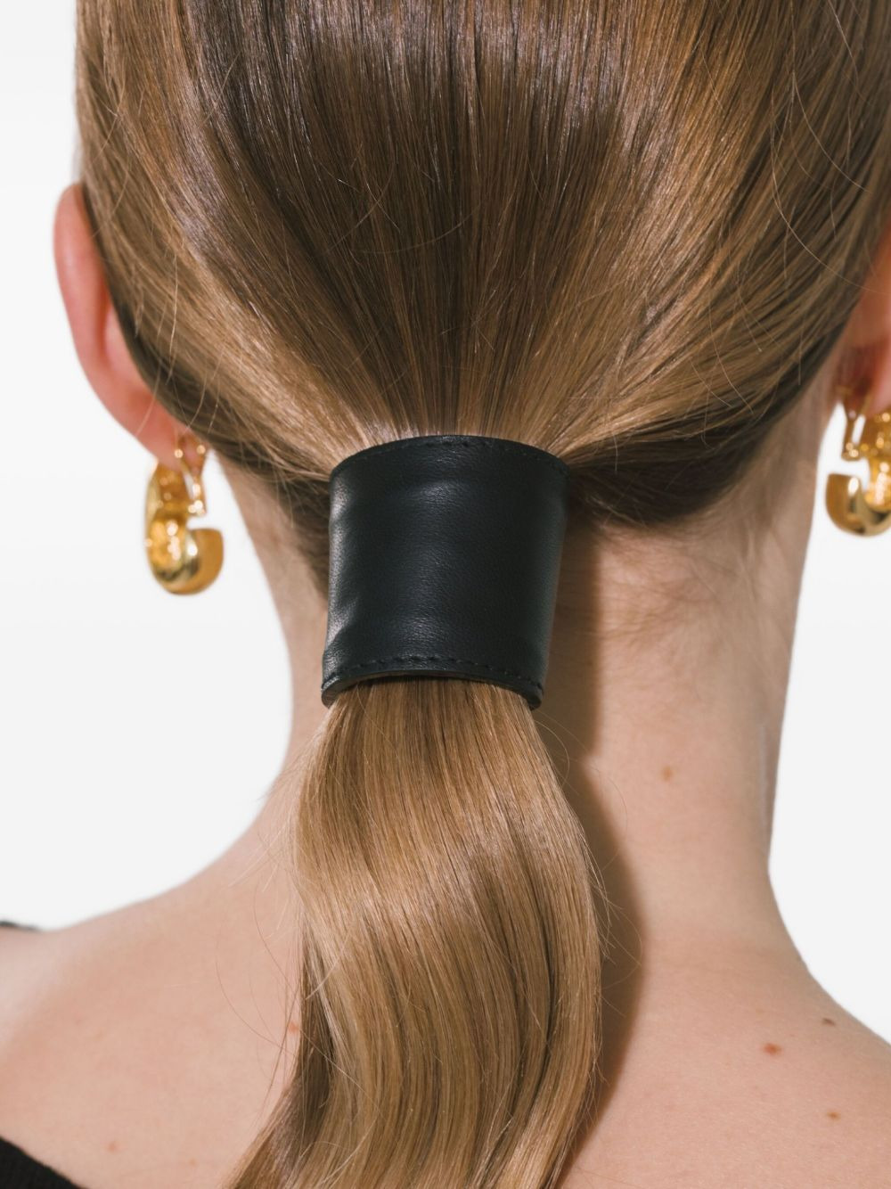 leather hair accessory - 4