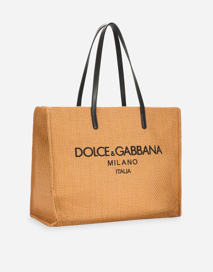 Branded raffia shopper - 3