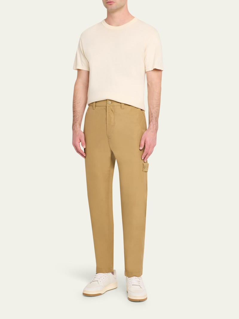 Stone Island Ghost Cotton Mid-Rise Straight-Leg Pants outlook
