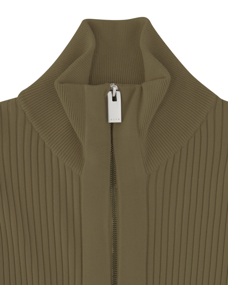 SMALL RIB ZIP UP SWEATER 6