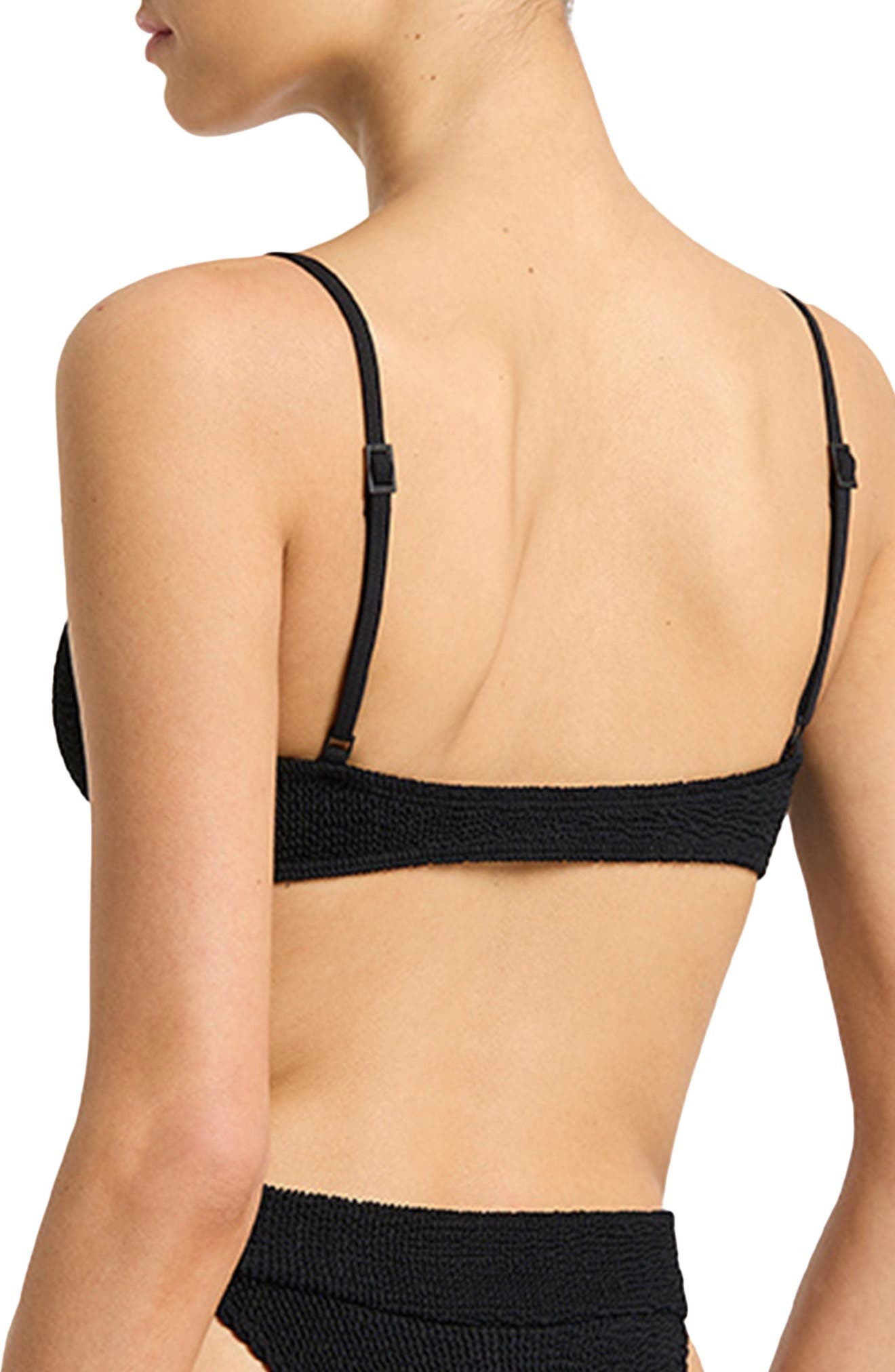 bond-eye Gracie Balconette Bikini Top in Black Eco at Nordstrom - 2