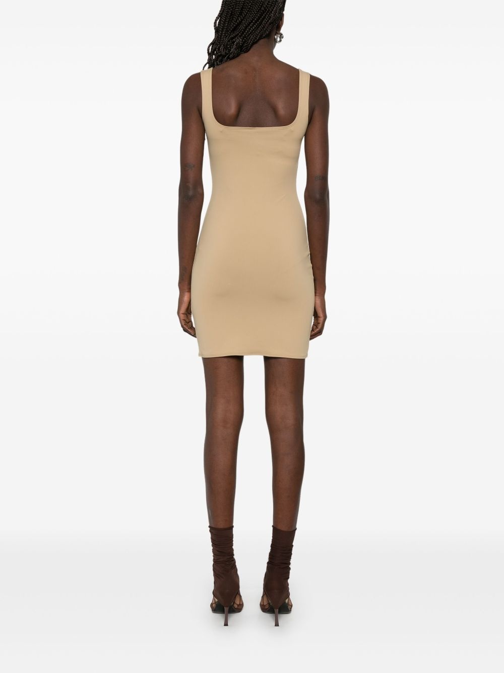 square-neck mini dress - 4