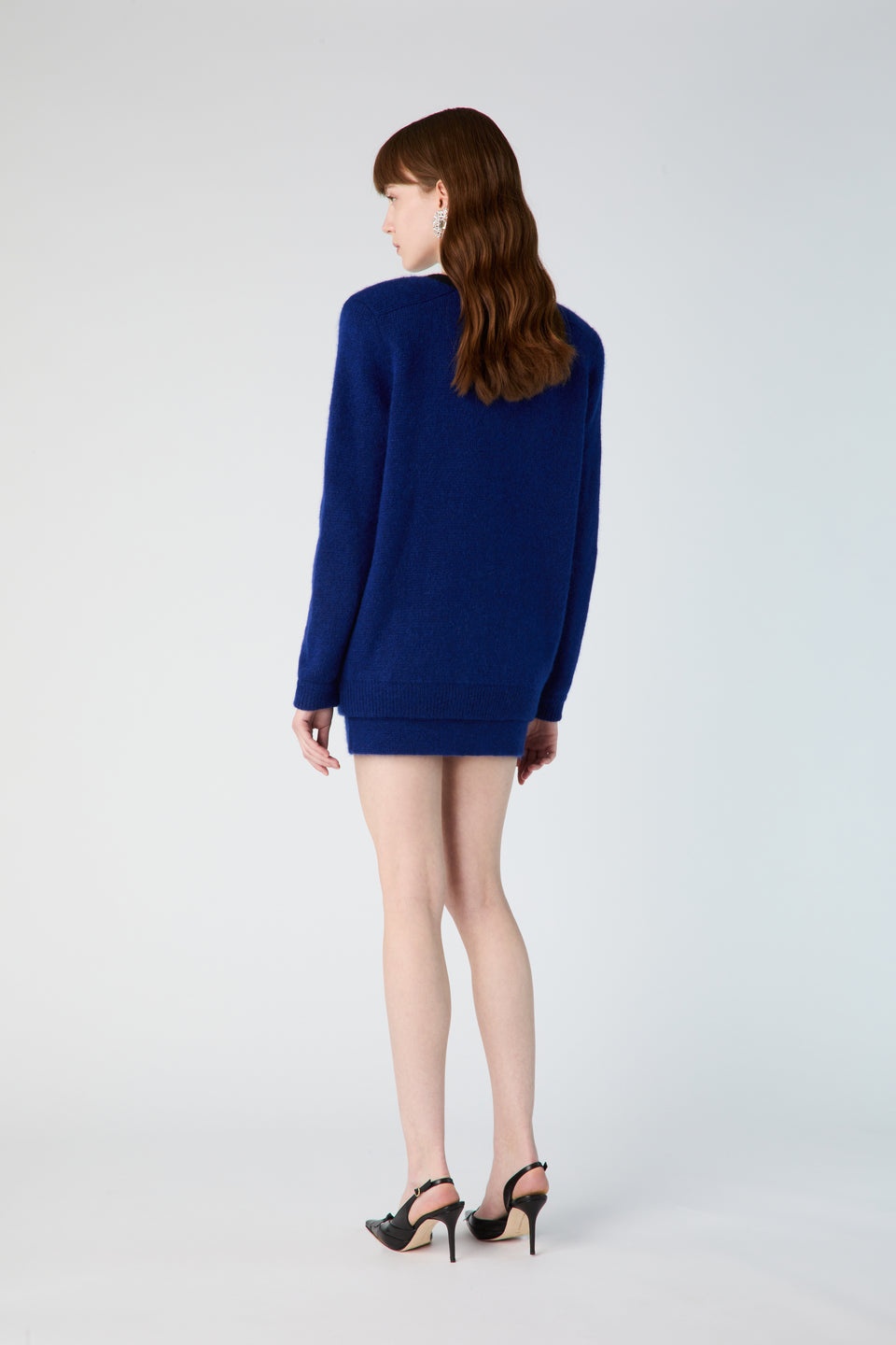 OVERSIZED ALPACA KNITTED CARDIGAN - 5