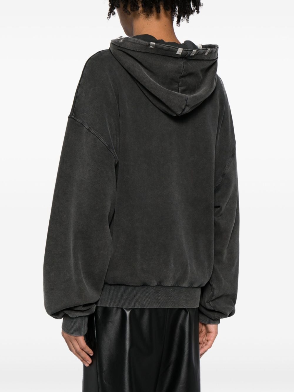 graphic-print cotton hoodie - 4
