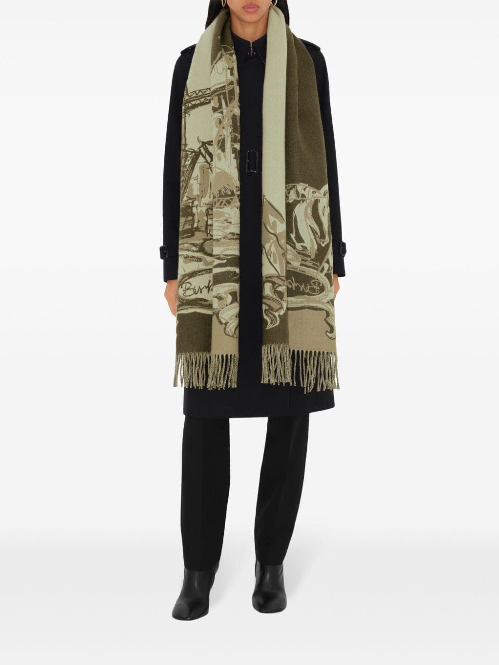 Tower Bridge cashmere scarf - 5
