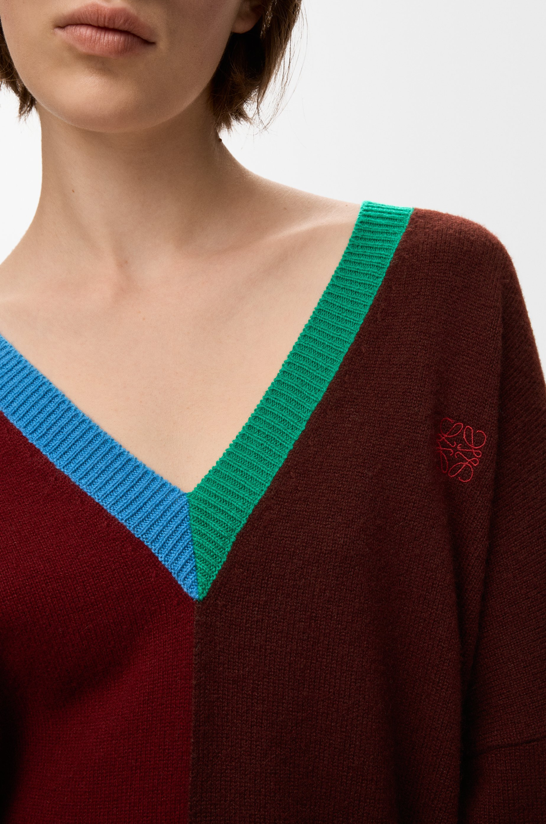 Asymmetric sweater in wool - 5
