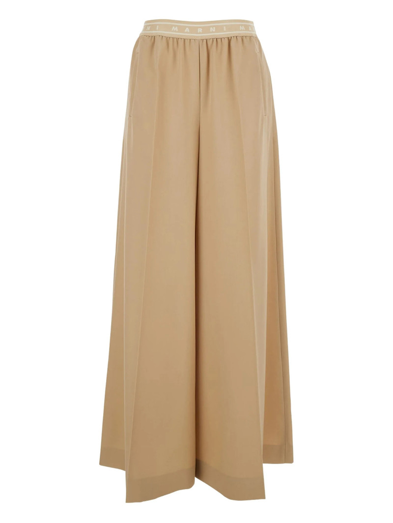 Marni Logo-waistband Trousers 1