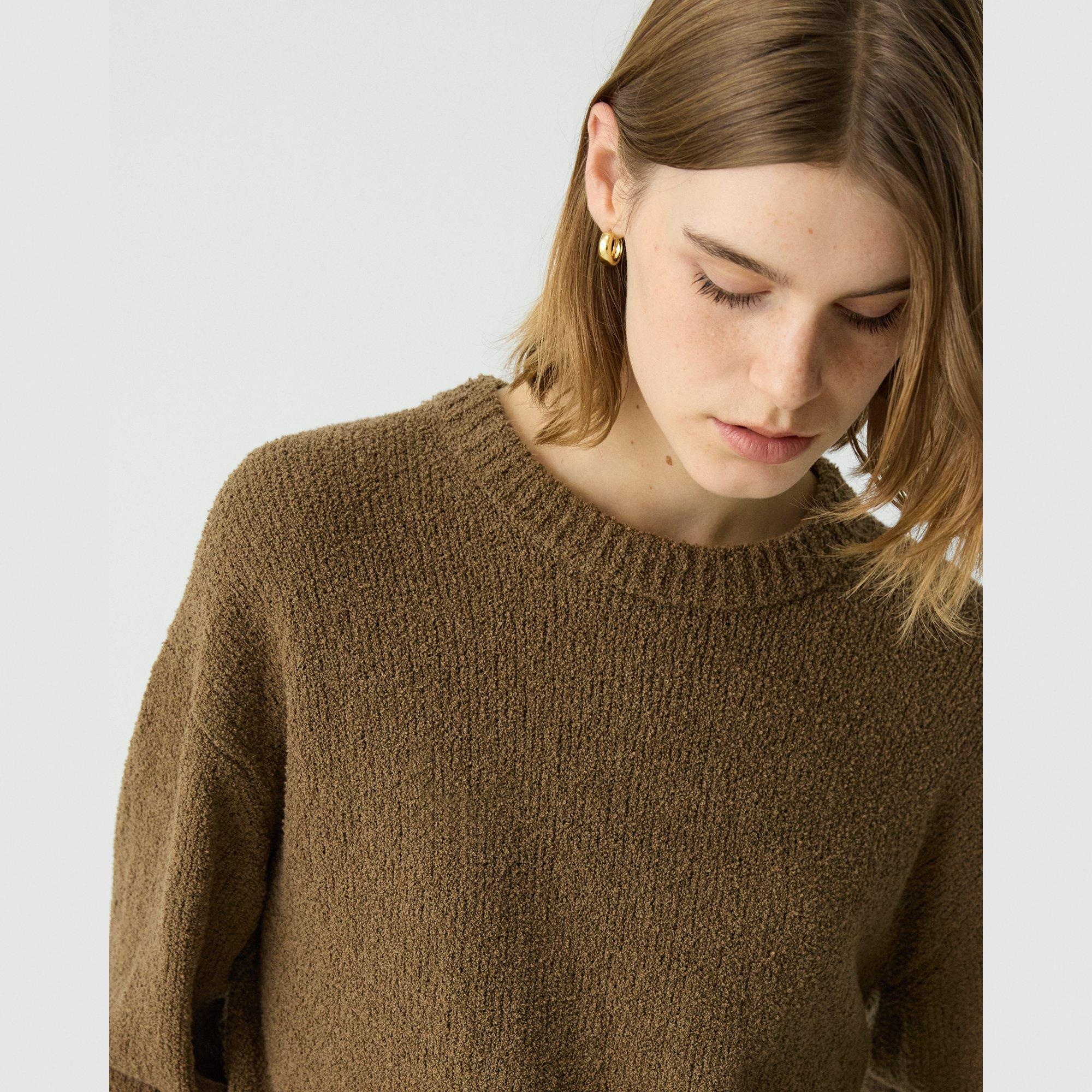 Bouclé Sweatshirt in Cotton-Blend - 5
