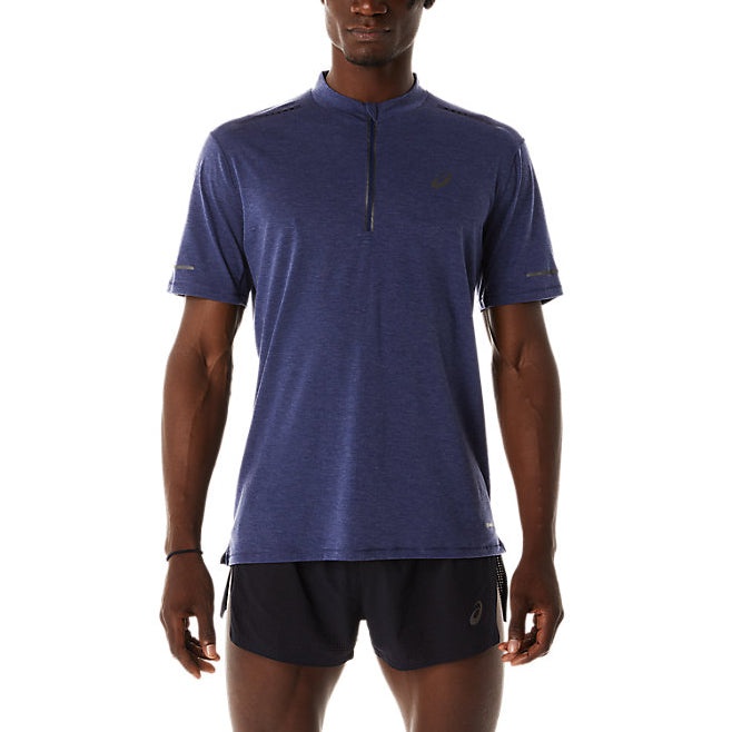 ASICS Metarun 1/2 Zip T-shirt 'Indigo Blue' 2011C831-409 - 2