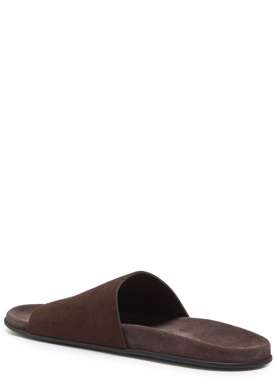 The Row Hugh Suede Sliders - 2
