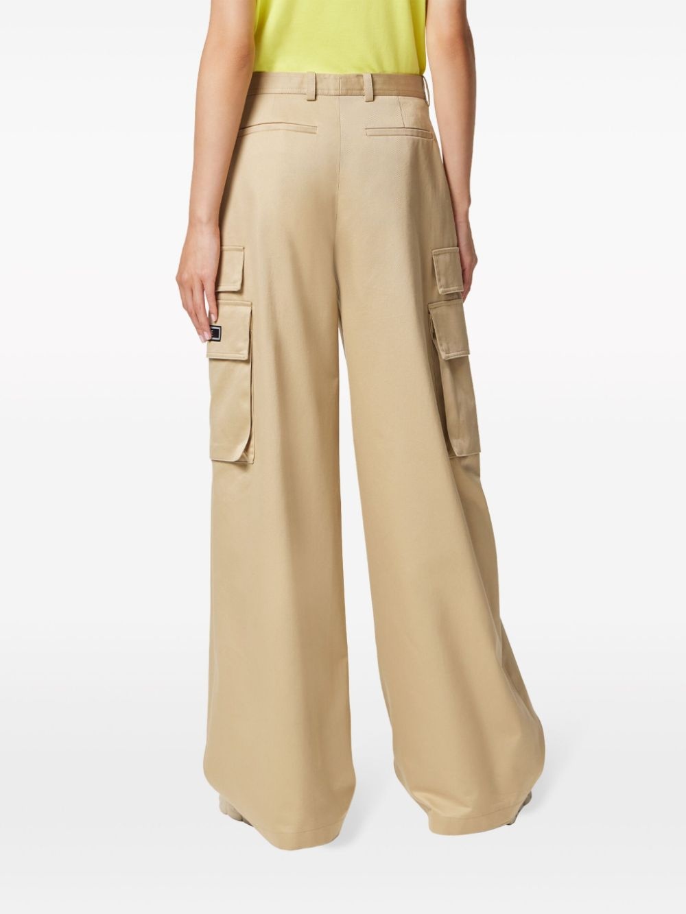 high-waist wide-leg trousers - 4