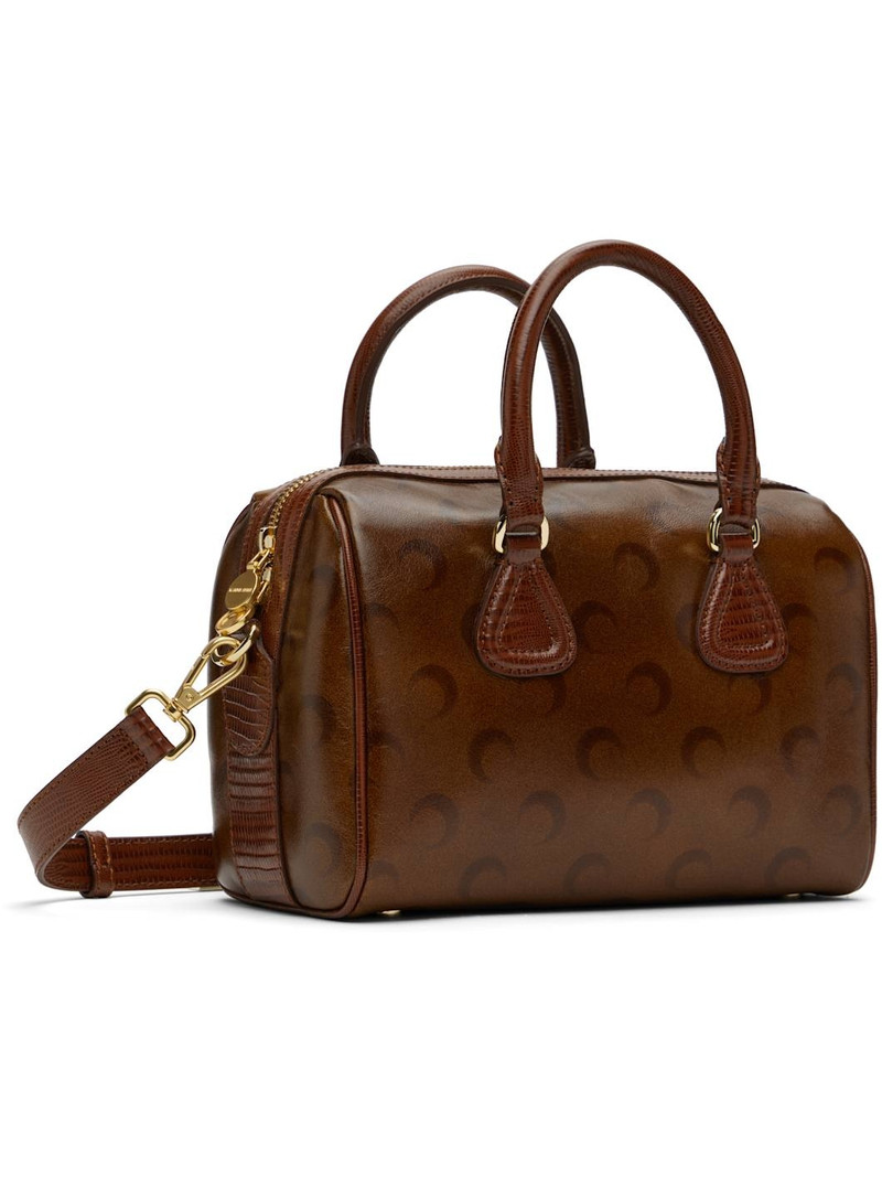 Marine Serre Brown Moon Airbrushed Leather Strike Bag outlook