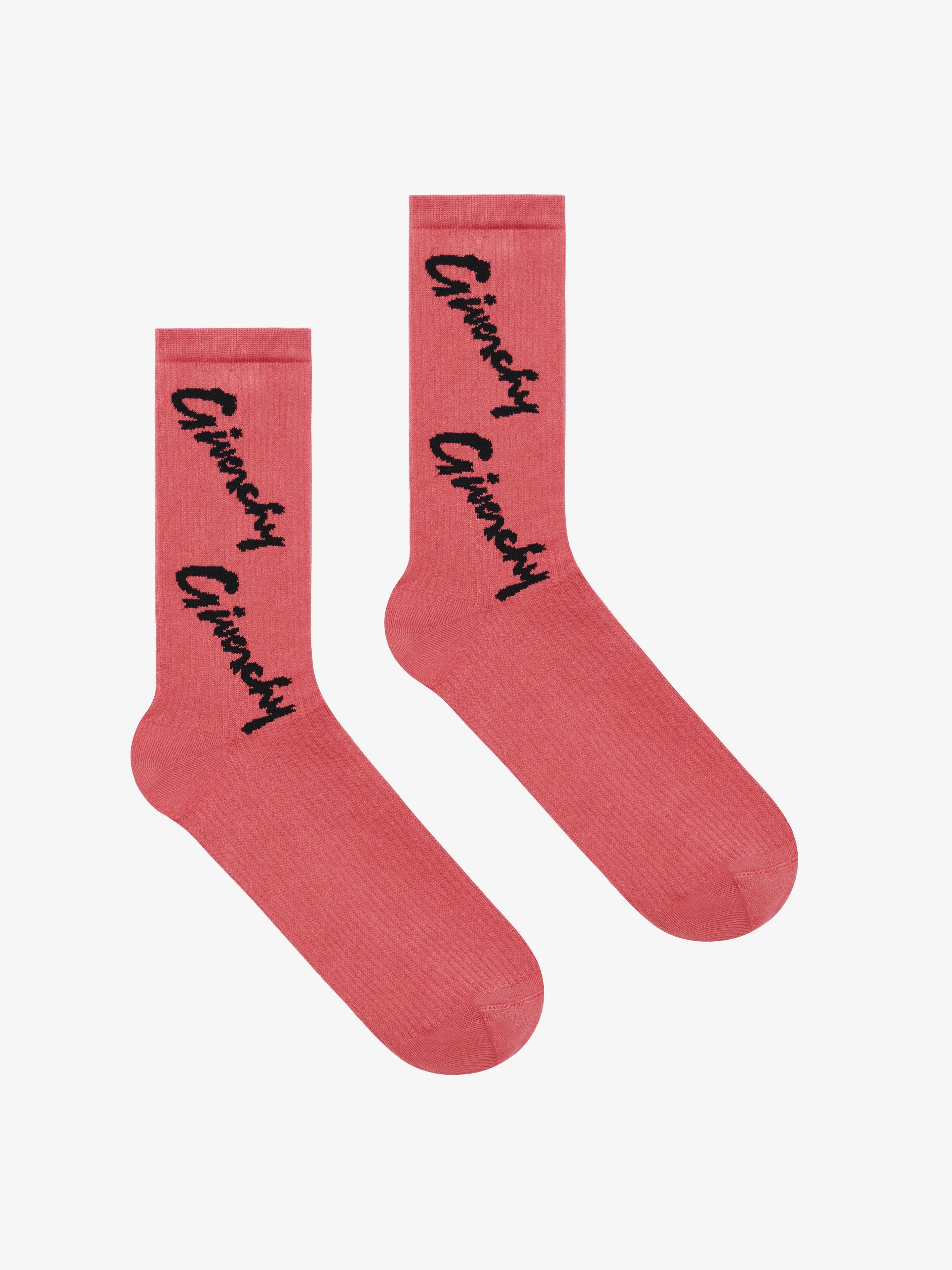 SOCKS IN ALL-OVER GIVENCHY COTTON - 1