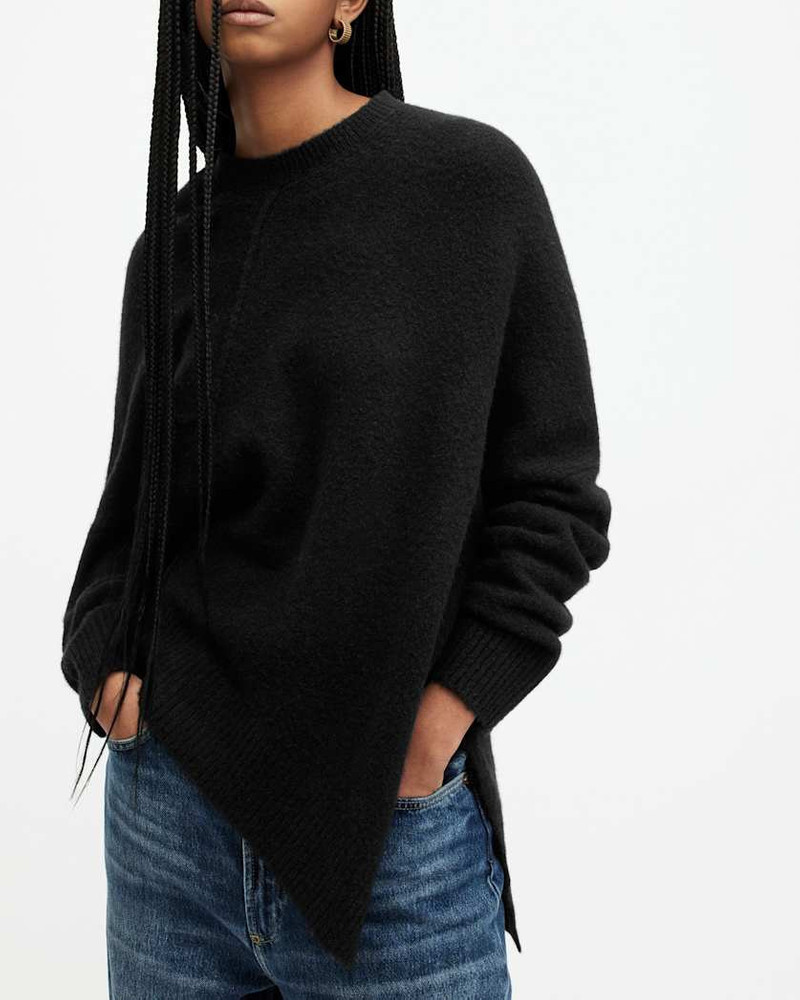 LOCK CREW NECK ASYMMETRIC SWEATER 5