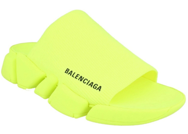 BALENCIAGA Balenciaga Speed 2.0 Slides Fluorescent Yellow outlook